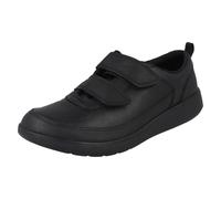 (Black, UK 4.5 Child) Boys Clarks Formal/School Shoes Scape Sky - F Fit