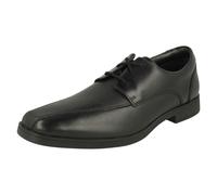 (Black, UK 4.5 Child) Boys Clarks Lace Up School Shoes Scala Step Y