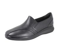 (Black, UK 4) Ladies Clarks Artisan Square Toe Slip On Shoes Lynell Edge - D Fit