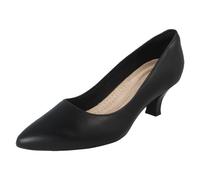 Ladies Clarks Formal Leather Slip On Smart Work Court Shoes - Kepley Vine