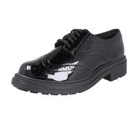 Clarks Women's Orinoco3 Derby Black Patent Derby Shoes, Lace Up | Size: 5.5/Wide Fit
