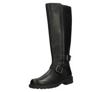 (Black, UK 5) Ladies Clarks Buckle Detail Knee High Boots - Orinoco2 Tall