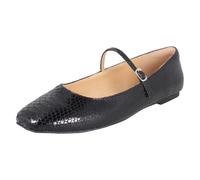 (Black, UK 5) Ladies Clarks Mary Jane Ballerina Flat Shoes Emelina Gem - D Fit