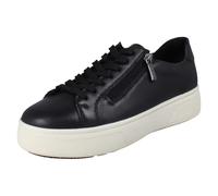 (Black, UK 5) Womens Rieker Platform Lace Up Trainers With Side Zip M7701