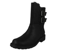(Black, UK 6.5) Ladies Clarks Warmlined Ankle Boots - Orinoco2 Buckle