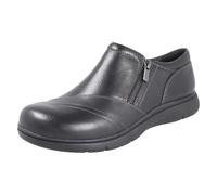 (Black, UK 6.5) Ladies Clarks Wedge Sole Shoes Certina Pure - E Fit