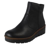 (Black, UK 6.5) Ladies Rieker Fleece Lined Ankle Boots X9165