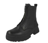 (Black, UK 6.5) Womens Rieker Zip Up Boots W0375
