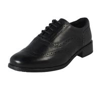 (Black, UK 6) Ladies Clarks Lace Up Smart Brogue Shoes Havisham Oak - E Fit