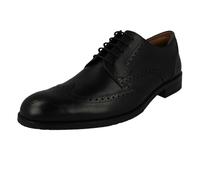 (Black, UK 6) Mens Clarks Formal Lace Up Brogue Shoes CraftArlo Limit - H Fit