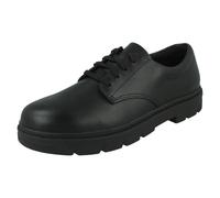 (Black, UK 7.5 Child) Boys Clarks Chunky Sole School Shoes Lorcam Loop Y - H Fit