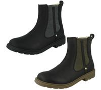 (Black, UK 7.5 Infant) Girls Clarks Casual Ankle Boots Astrol Orin