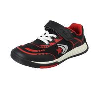 (Black, UK 7.5 Infant) Unisex Childrens Clarks Hook and Loop Casual Trainers Cica Star Flex K - F Fit