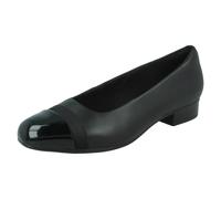 (Black, UK 7.5) Ladies Clarks Peep Toe Heels Kaylin85 Sling - D Fit