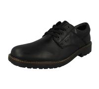 Rieker Mens Lace Up Tex Shoes F4611-00 - Black Leather - UK Size 7.5 - EU Size 41 - US Size 8.5