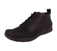 (Black, UK 8) Ladies Rieker Wide Fit Ankle Boot 48992