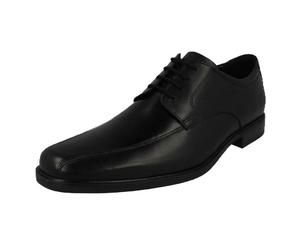 (Black, UK 8) Mens Clarks Formal Lace Up Shoes Howard Over - H Fit