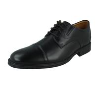 (Black, UK 8) Mens Clarks Formal Lace Up Shoes Whiddon Cap