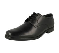 (Black, UK 8) Mens Clarks Lace Up Derby Shoes Howard Walk - G Fit