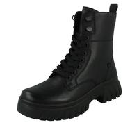 (Black, UK 9) Ladies Rieker Combat Boots W1870