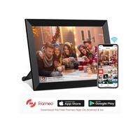 (black, UK Plug) 10.1 Inch Smart WiFi Digital Photo Frame 1280x800 IPS LCD Touch Screen Built in 32GB Memory