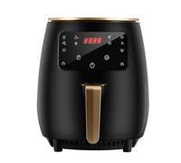 (Black, UK Plug) 1800W 4.5L Air Fryer Oil free Health Fryer Cooker 110V/220V Multifunction Smart Touch LCD Airfryer French fries Pizza Fryer