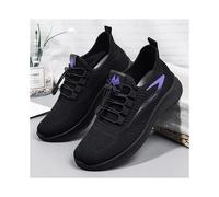 (Black, UK Size 5=Tag Size 38) Womens Running Shoe Slip On Trainers Ladies Walking Casual Mesh Comfy Shoes Size
