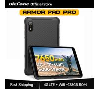 (Black) Ulefone Armor Pad Pro Rugged Tablet IP68/IP69K 4G MT8788 Tablet 16GB RAM（8+8GB RAM) 128GB ROM