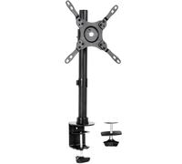 Black Ultra Wide Screen TV and Monitor Desk Mount, Adjustable Height