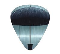 Black Umbrella In The Rain Multi-Thickness Guitar Pick Set 12 Pieces Clear Tone Comfortable Feel Strong Wear Resistance And Toughness Comes With Transparent Box