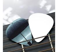 Black umbrella in the rain Patterned guitar pick set - (thin/medium/thick), widely compatible with all kinds of stringed instruments,