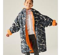 Black unisex 5-9 Years Regatta Junior Changing Robe Black, Size: 5-9 Years