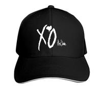 (Black) Unisex Adjustable The Weeknd Xo Logo Cap Hat