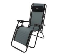 Black unisex One Size Regatta Colico Reclining Lounge Chair Black