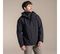 Black unisex S Craghoppers Men's Waterproof Expert Basecamp 3 in 1 Jacket Black, Size: S