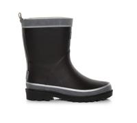 Black unisex UK Infant 12 Regatta Kids’ Foxfire Reflective Wellies Black, Size: UK Infant 12