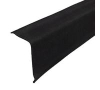 Black Universal Corruguard Roofing Verge - Corrugated Roofing Side Flashing - Gable Cap For Corrugated Bitumen Roofing Sheets