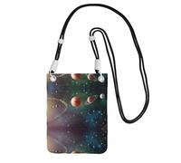 Black Universal Crossbody Phone Bag â€“ Lightweight planet space solar system Print Purse, Perfect for Shopping, and Outdoor Activities