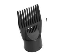 Black Universal Hair Dryer Comb Attachment for Straightening, Detangling - Nozzle Plastic Hairdressing Salon Comb for Curly, Natural Hair