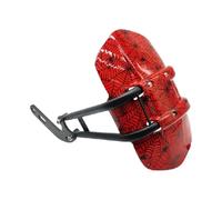 Black Universal Motorcycle Front Fender For Mudguard Protection Protector CNC Aluminum Alloy Adjustable Wheel Cover Mud Flap Guard(Red)