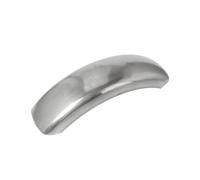 Black Universal Motorcycle Front Fender For Suzuki 6.1" Motorcycle Cafe Racer Rear Wheel Fender Protector Mudguard Short/Long Mudflap(Short)