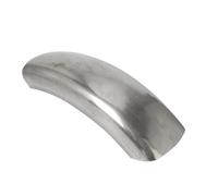 Black Universal Motorcycle Front Fender For Suzuki 6.1" Motorcycle Rear Wheel Fender Protector Mudguard Short/Long Mudflap Unpainted Steel(Long)