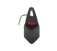 Black Universal Motorcycle Front Fender Universal Polisport Motorcycle LED Tail Light&Rear Fender StopDirt Bike Taillight MX Trail(Red)