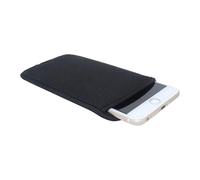 Black Universal Neoprene Shock Absorbing Proof Pouch Sleeve Case for iPhone 16 15 Plus 15 14 13 Pro Max Samsung Galaxy Note20 Ultra A15 A14 A35 A04s A54 Google Pixel 8 Pro 7 6 Pro