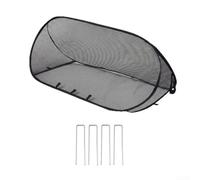 Black Up Garden Netting For Fruit And Vegetable Protection With Four Ground Stakes To Shield Plants From Birds In Outdoor Yard Or Home Cultivation Areas Measuring 100 By 40 By 40 Cm(Black)