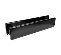 Black UPVC 12 Inch Heavy Duty Letterbox - Fits 40-80mm Door Thickness, Durable & Secure Mail Slot Letter Plate