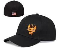 Black US Navy Seal Team Six Baseball Cap Flexible Fit Fitted Tactical Seals Trident Airsoft Hat