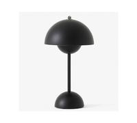 (Black, US plug) Flower Bud Led Table Lamp Night Light Mushroom Table Lamps Nordic Bedside Wedding Room Desk Simple Decoration Bedroom Modern