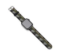 Black USA Flag Silicone Watchbands Compatible for IWatch Straps 38mm 40mm 42mm 44mm