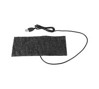 USB Carbon Fiber Heating Mat 20 * 10cm Warm Blanket Mouse Pad 1 PCS Black 5V